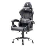 ITEK RHOMBUS PF10 Ergon Gamingstoel, zwart, rugleuning, rugleuning, hoofdsteun, lendenwervelkolom, comfort en design, ideaal als bureaustoel, studiestoel of gamingstoel