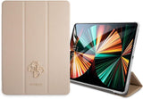 Guess GUIC11PUSASGO boekcover voor iPad 11" 2021 gouden Saffiano Collection