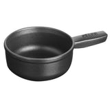 STAUB 1461223 Mini kaasfonduepan, gietijzer, mat zwart