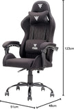 iTek Gaming Chair Rhombus FF10, stof, zwart, normaal