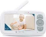 Motorola VM34 4,3-inch video babymonitor: Crystal-Clear Night Vision, twee-weg talk and room temperatuurbewaking, digitale zoom, lullabies