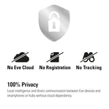 Eve Aqua-Slimme waterregelaar voor Apple Woning-app of Siri, besproei automatisch metschema’s, gebruiksvriendelijk, toegang op afstand, geen bridge, Bluetooth, Thread, HomeKit,Zilver
