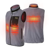 PROSmart Verwarmbaar Vest Lichtgewicht Fleece Verwarmd Vest met USB-Batterij, Unisex