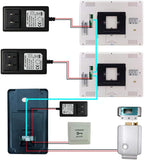 YLXD Video Deurbel, Video Intercom Deurbel 7 "Monitor - Camera Video Deurtelefoon Kit 1-Metaal-Camera 1-Monitor Nachtzicht Touch-Knopscherm, Telefoonsysteem Visuele Intercom Deurbel