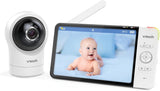 Vtech RM7764HD babyfoon met camera, 1080p, wifi, externe toegang, 7 inch video babymonitor, 360° zwenk- en kantelbaar, babyfoon met camera, HD nachtzicht, 2-weg talktemperatuursensor, iOS en Android