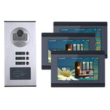 3 Appartement/Home Video Deurbel Intercom Systeem 7-inch Wired WiFi RFID IR-CUT HD 1000TVL CAMERA