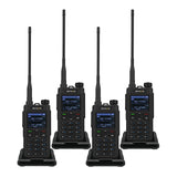 Retevis C62 UHF/VHF Handheld Walkie Talkies, Oplaadbare Ham Radio voor Volwassenen, Krachtige 2-Way Radio met Groot Bereik, 2000mAh, voor Industriële Fabriek/Logistiek Transport/Magazijn (4-Pack)