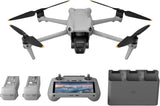 DJI Air 3 Fly More Combo met DJI RC 2 (afstandsbediening met scherm), drone middelgrote tele- en groothoek- dubbele primaire camera volwassenen 4K HDR, max. vliegtijd 46 min., O4, twee extra accu's