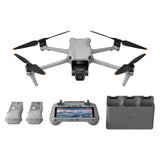 DJI Air 3 Fly More Combo met DJI RC 2 (afstandsbediening met scherm), drone middelgrote tele- en groothoek- dubbele primaire camera volwassenen 4K HDR, max. vliegtijd 46 min., O4, twee extra accu's