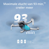 DJI Mini 4K Fly More-combinatie, drone met 4K UHD-volwassenencamera, minder dan 249 g, 3-assige gimbalstabilisatie, 10 km videotransmissie, auto. terugkeer, 3 batterijen, 93 min vliegtijd, C0