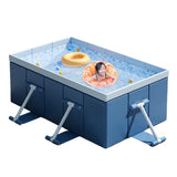 Foldable Non-Inflatable Pool - Non-Inflatable Hard Shell Pool for Adults and Kids | Summer Water Game Backyard Toys for Adults, Kids and Pets