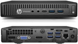 HP Elitedesk Mini-pc, Intel i5-6500T 4 Core 2,5 GHz RAM, 8 GB SSD, MVME 256 GB VGA, W10 Libre Office (gereviseerd)