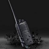 Retevis RT1 Walkie Talkie Long Range, 10km Lange Afstandsradio met Headset, Draagbare Radio met 3000mAh 1750Hz, Professionele Walky Talky voor Beveiliging, Bouwplaats (Zwart, 2 Stuks)