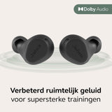 Jabra Elite 8 Active Gen 2 draadloze Bluetooth-oordopjes, Zweet- en Waterbestendig, LE Audio Smart Case, Stevige In-ear Pasvorm, HearThrough-Modus, Adaptieve Hybride ANC - Zwart