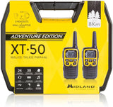 Midland XT50 Adventure PMR-walkietalkies kofferset, 2 x krachtige outdoor radio's voor kinderen en volwassenen, met lcd-display en micro-USB-oplaadbus