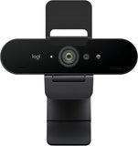 Logitech Brio Stream Webcam - Ultra 4K HD-videogesprekken, ruisonderdrukkende microfoon, HD automatische lichtcorrectie, groothoek, voor Microsoft Teams, Zoom, Google Meet, PC/Mac - Zwart