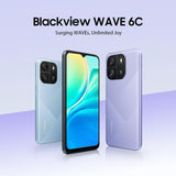 Blackview Wave 6C 4G Smartphone aanbiedingen, 6,5 inch HD+, Octa-Core 4 GB + 32 GB (1 TB externe SD), 5 MP + 8 MP, batterij 5100 mAh, Android 13 Dual-SIM-mobiele telefoon, luidspreker, Smart-K Box,