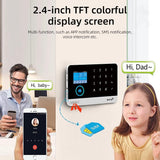 XNY Alarmsysteemset voor thuis, draadloos, 4 G, wifi, app-bediening, 21-delige set (bewegingsmelder, deur- en raamsensor, sirene, afstandsbediening) compatibel met Alexa