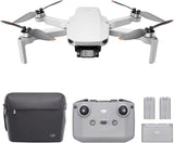 DJI Mini 2 Fly More Combo – Ultralight and Foldable Drone for Adults and Kids, 3-Axis Gimbal with 4K Camera, 12MP Photos, 31 Mins Flight Time, OcuSync 2.0 10km HD Video Transmission, QuickShots, Gray