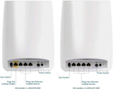 NETGEAR Orbi Whole Home Mesh WiFi-systeem met geavanceerde Cyber Threat Protection (RBK53S) | Router met 2 Satelliet Extenders | Dekking tot 25+ Apparaten | MESH AC3000 (tot 3Gbps)