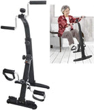 Pedaaltrainer, hometrainer stationair, verstelbare weerstand arm en been indoor fitnesstraining machine, ouderen thuis beroerte hemiplegie revalidatie trainingsapparatuur