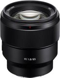 Sony SEL85F18 85mm F/1.8-22 Medium-Telephoto Fixed Prime Cameralens, Zwart