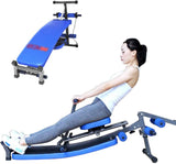 Roeitrainer Opvouwbaar, Oefening Roeitrainer voor thuis Roeibank Abdominale fitnessapparatuur, 12 Weerstandsaanpassing, Dubbele rupsband, Maximale belasting 200 kg, Voor thuistrain