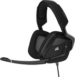 Corsair Void Elite RGB USB Gaming Headset (7.1 Surround Sound, iCUE RGB-Verlichting, Microvezel en geheugenschuim oorkussens, voor PC, Xbox One, PS4, Switch en Mobiele appraten), zwart