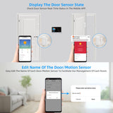 PG103 Home Security Alarmsysteem, 4G Alarm 8-delige kit Systeem met Telefoon APP Alert, Deur/Raam Sensor, Siren, Compatibel met Alexa, GEEN Maandelijkse Kosten