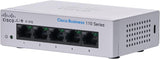 Cisco Business CBS110-5T-D Unmanaged Switch | 5 GE-poorten | Desktop | Ext. Voeding | Beperkte levenslange bescherming (CBS110-5T-D)