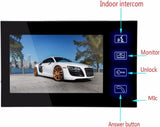 Videodeurbel 7 "kleuren TFT LCD Video-intercom Deurbel Telefoon Dual-way Video-intercom Met RFID Makkelijke Installatie (Size : B KIT)