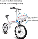 Mini Vouwfiets, Drive Zonder Keten As, 10S Snelle Vouwen, 16-Inch Wielen, 3 Speed Volwassen Vouwfiets Perfect Voor Camping Of Rv