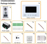 2 Lijn Video Deurbel Intercom Systeem 7 Inch Elektronische Deurslot Startnacht Vision Kit