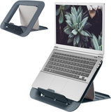 Leitz Verstelbare Laptopstandaard, Standaard voor Laptop, Compacte Laptophouder met 4 Hoogtes, Ergo Cosy Assortiment, Fluweel Grijs, 64260089