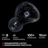 SteelSeries Arctis GameBuds™ voor PlayStation - Draadloze gamingoordopjes - 2,4-GHz + BT5.3 - ANC/Transparency-modus - IP55-waterbestendigheid - 40 uur accuduur - Draadloos opladen -PS5,pc,mobiel -Wit