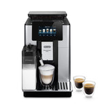 De'Longhi ECAM612.55.SB PrimaDonna Soul Volautomatische Espressomachine, 1450 W, 2 Koppen, LatteCrema-Systeem, BeanAdapt Technology, Staal en Kunststof, Zilver, Zwart