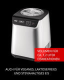 Unold 48825 Uno IJsmachine, zelfkoelende compressor, volautomatisch, 135 W, -35 °C koeling, lcd-display, roestvrijstalen container, timer, compressor