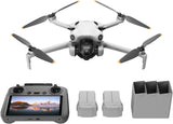 DJI Mini 4 Pro Fly More Combo met DJI RC 2 (scherm-afstandsbediening), opvouwbare minidrone met 4K-camera, minder dan 249 g, 34 min vliegtijd, 2 extra batterijen,C0