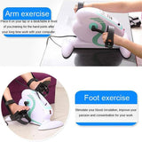 Elektrische pedaal draagbare mini hometrainer stepper elektrische pedaaltrainer draagbare fitness hometrainer knie-beenoefenmachine verstelbare fitnessrevalidatieapparatuur voor