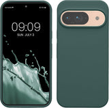 kwmobile hoesje compatibel met Google Pixel 9 case - Hoes compatibel met Google Pixel 9 Pro case - Telefoonhoesje - In blauwgroen