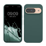 kwmobile hoesje compatibel met Google Pixel 9 case - Hoes compatibel met Google Pixel 9 Pro case - Telefoonhoesje - In blauwgroen