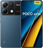 Xiaomi POCO X6 5G smartphone + headphones, 12+256 cell phone without contract, 64MP OIS triple camera, Grayish Blue (NL version + 2 year warranty)