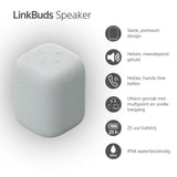 Sony LinkBuds Speaker - Draadloze draagbare Bluetooth speaker met oplaaddock, IPX4, waterbestendig, 25 uur batterij, heldere belkwaliteit, home speaker - Lichtgrijs