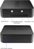 MINIX NGC-7 Pro Mini PC i7-10510U,16GB/512GB M.2 NVMe SSD Windows 11 Pro Mini Computer, Triple 4K @ 60Hz Display/HDMI 2.0/USB-C/DP/2xGigabit Ethernet/4USB 3.1. Ondersteuning 4G LTE, Auto Power On.