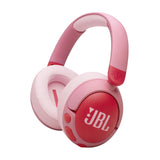 JBL Junior 470NC, Kindvriendelijke Draadloze On-Ear Bluetooth Hoofdtelefoon met Ingebouwde Microfoon, 50 uur afspeeltijd, JBL Safe Sound, Laag Volume, Gemakkelijke Bediening en Stickerset, in Roze