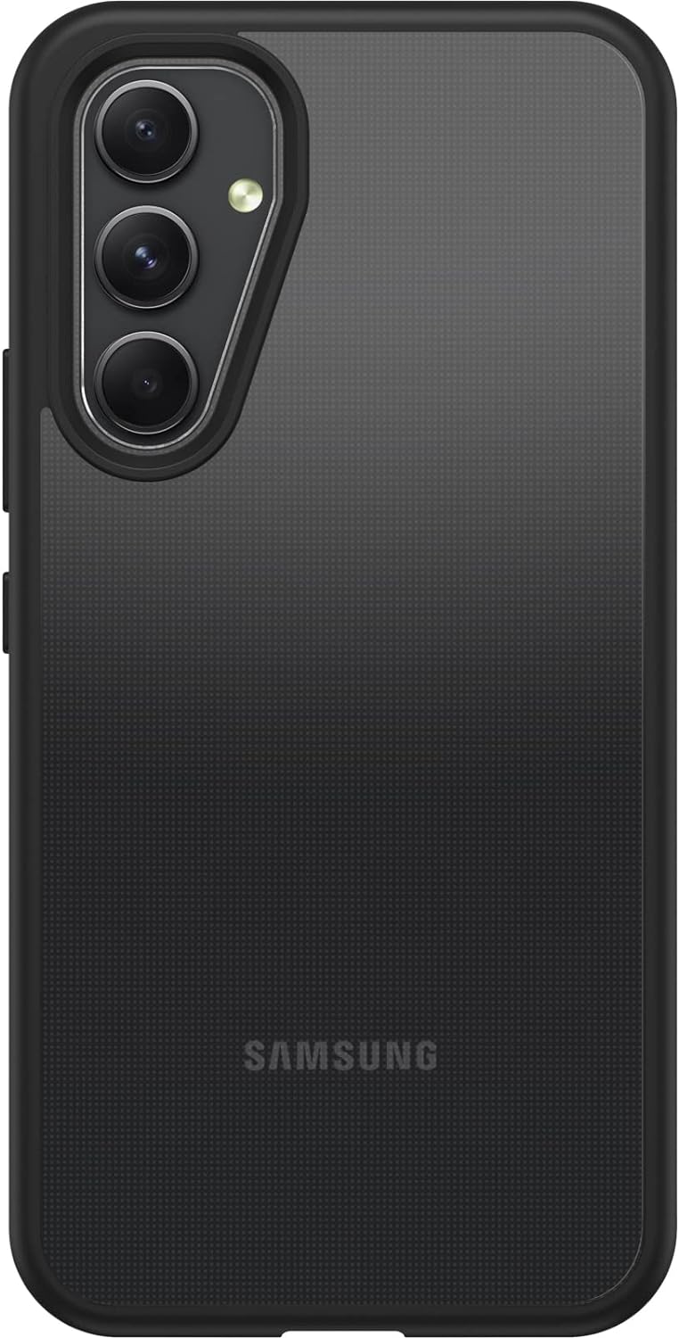 OtterBox Sleek Series-hoesje voor Samsung Galaxy A54 5G, schokbestendig, valbestendig, beschermende, getest volgens militaire standaard, Antimicrobieel, Transparant/Zwart, Zonder Verpakking