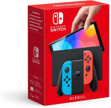 Nintendo Switch Console (OLED Model) - Blauw/Rood & NIN Pokémon Karmesin 06