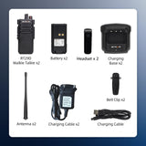 Retevis RT29D DMR Digitale Walkie Talkie, Waterdicht IP67, Goede Codering, 3200mAh, Walkie Talkies voor Hotel, Logistiek, Beveiliging (Zwart, 2 Stuks)