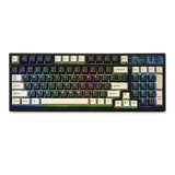 YUNZII YZ98 Pakking Mechanische Toetsenbord 99 Toets Hot-Swap BT5.0/2.4G/USB-C Draadloze Gaming Toetsenbord NKRO 98% met RGB LED Achtergrondverlichting Voor Linux/Win/Mac (Zwart, Cocoa Cream v2)