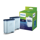 Philips AquaClean kalk- en waterfilter voor espressomachines - voor koffie van hoge kwaliteit en intense smaak, verlengt de levensduur van de machine, Twin pack (CA6903/22)